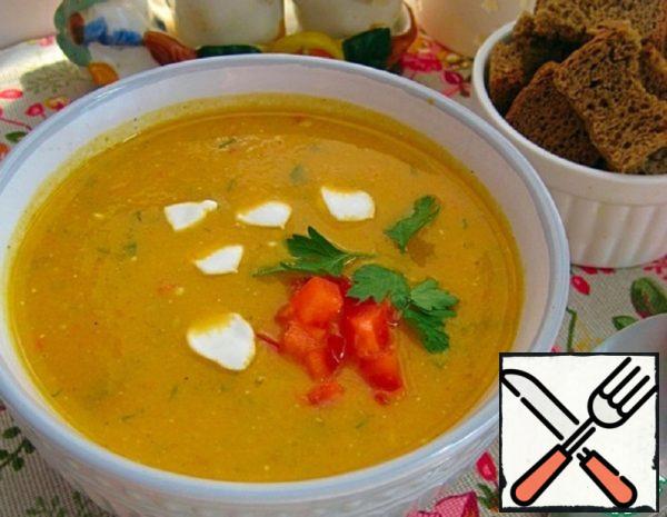 Soup with Zucchini and Sweet Pepper  Recipe