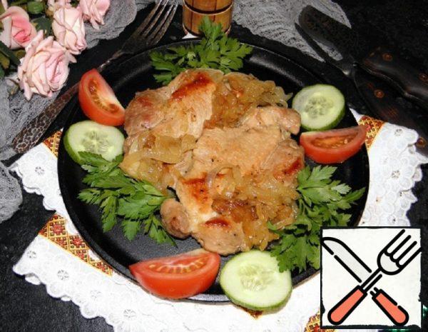 Roast Pork with Onions  Recipe