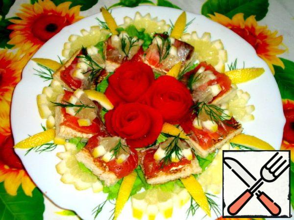 Canapes with Salmon Recipe
