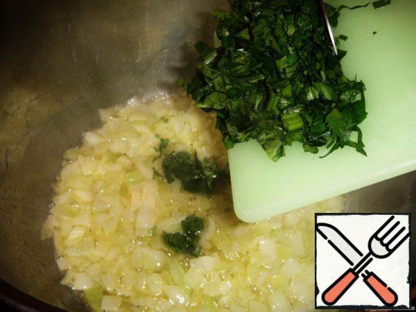 Add chopped parsley (half bunch).