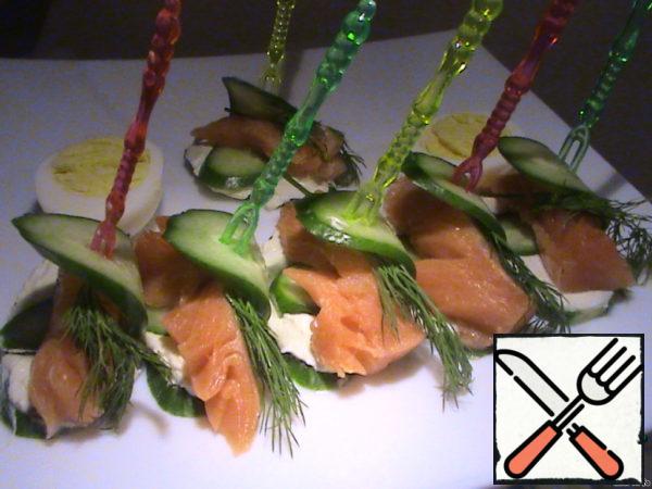 Canapes with Trout Recipe