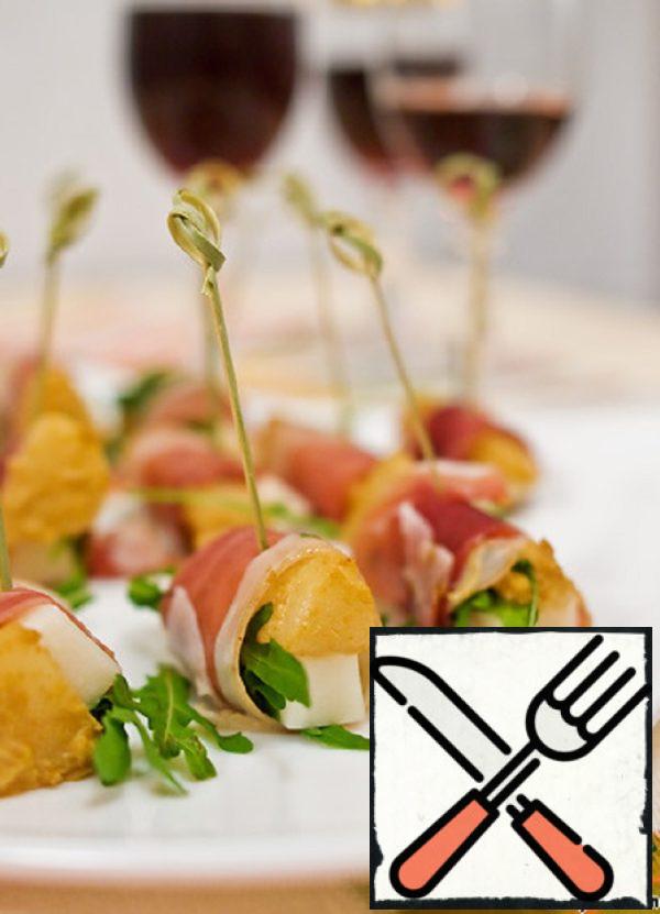 Canapes with Pear and Jamon Recipe
