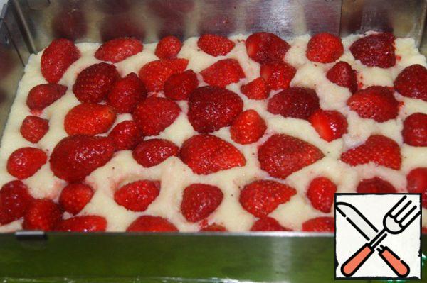 drown strawberries in it. Cool completely. I put it in the fridge.
