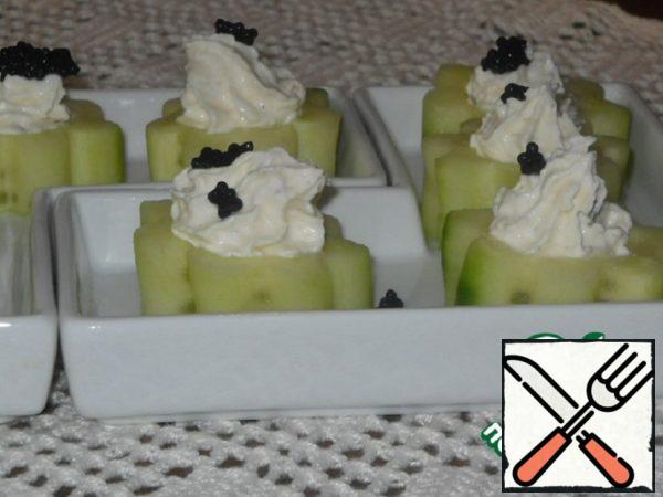Canapes "Cucumber Snowdrop" Recipe