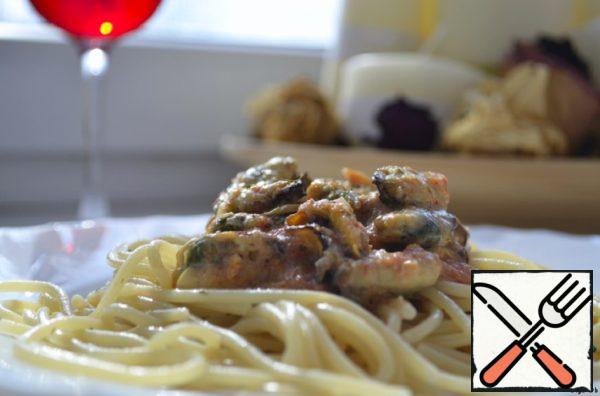 Lenten Pasta with Mussels Recipe