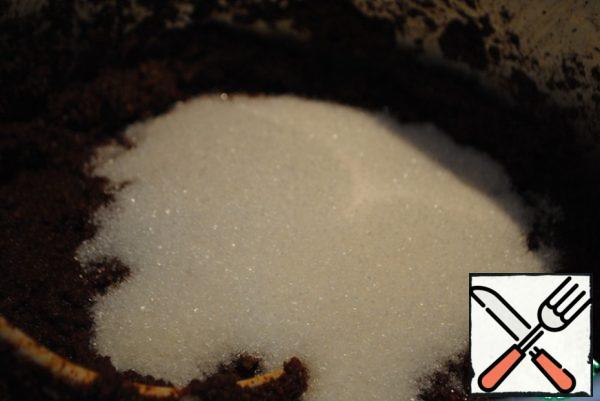 Add sugar and stir.
