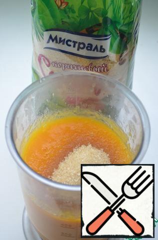 Then beat all blender, add sugar and citric acid.