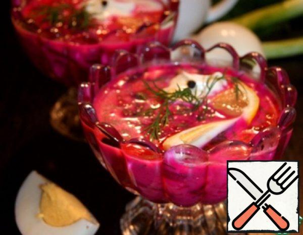 Cold Beetroot Soup with Yogurt Recipe