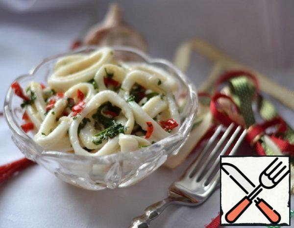 Marinated Squid in Garlic-Lemon Sauce Recipe