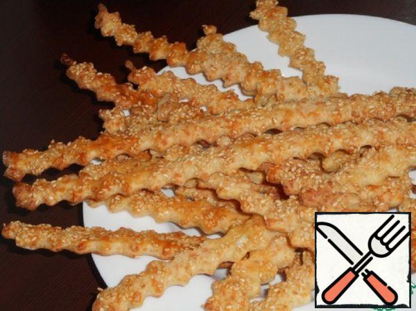 Cheese Sticks with Sesame Seeds Recipe