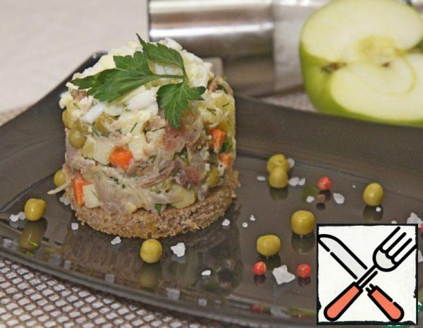 Salad "Olivier" with Smoked Mackerel Recipe