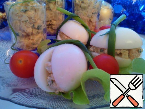 Eggs Stuffed with Potato Salad Recipe