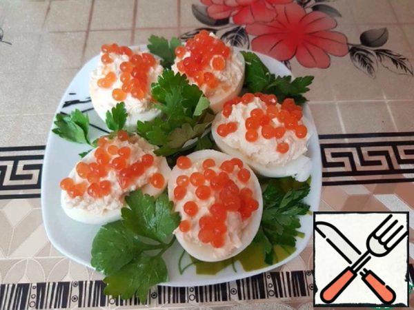 Eggs Stuffed with Cheese Recipe