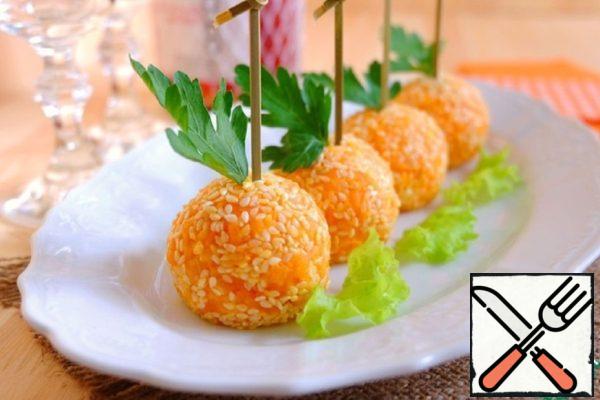 Cheese Balls with Crab Sticks Recipe