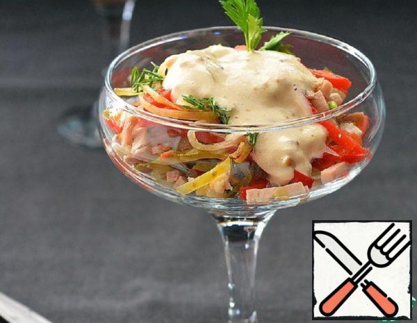 Salad with Pork and Pickled Cucumber Recipe