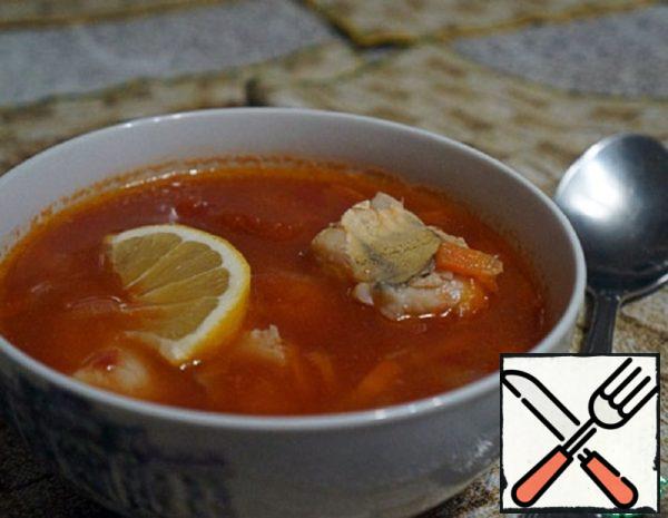 Tomato Soup with  Pike Perch Recipe