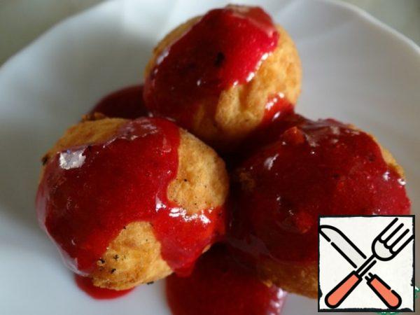 Cheese Balls with Cranberry Sauce Recipe