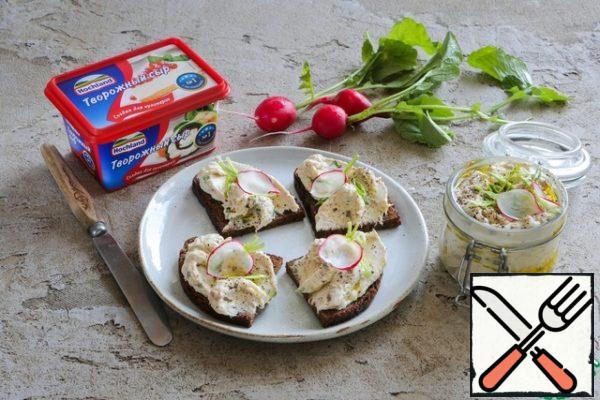 Serve with warm rye toast and radishes.