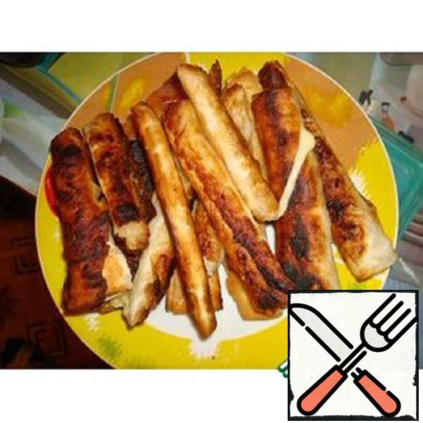 Cheese Sticks from Pita Bread Recipe