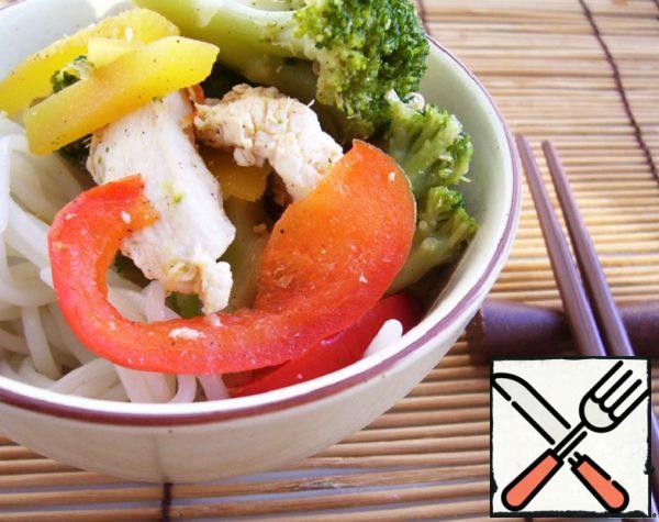 Chicken with Vegetables in Chinese Style Recipe
