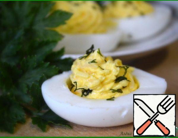 Eggs Stuffed with Cheese Cream Recipe