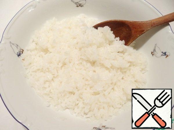 I cook rice.