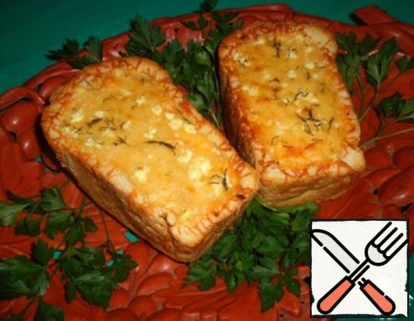 Cheese-Vegetable Julienne in White Bread Recipe