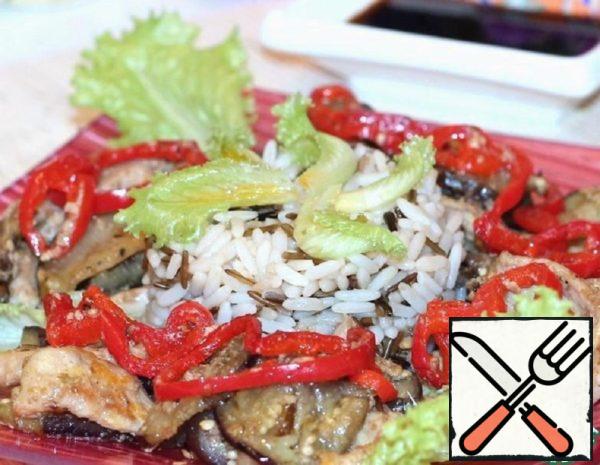 Pork with Eggplant and Peking Rice Recipe