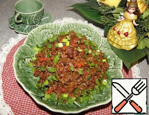 Buckwheat with Vegetables "Royal Garnish" Recipe