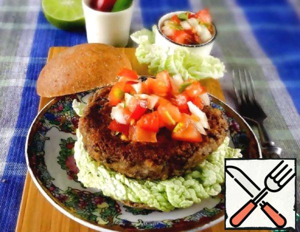 Vegan Burgers with Tomato Salsa Recipe