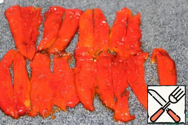 Cut into strips.
