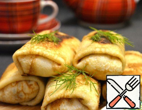 Stuffed Pancakes on Broth Recipe
