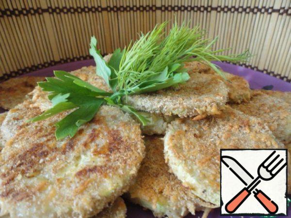 Zucchini Chips with Cheese Crusted Recipe