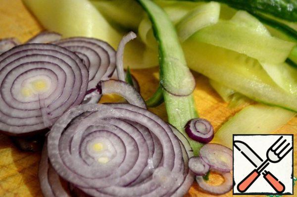 Prepare the vegetables.