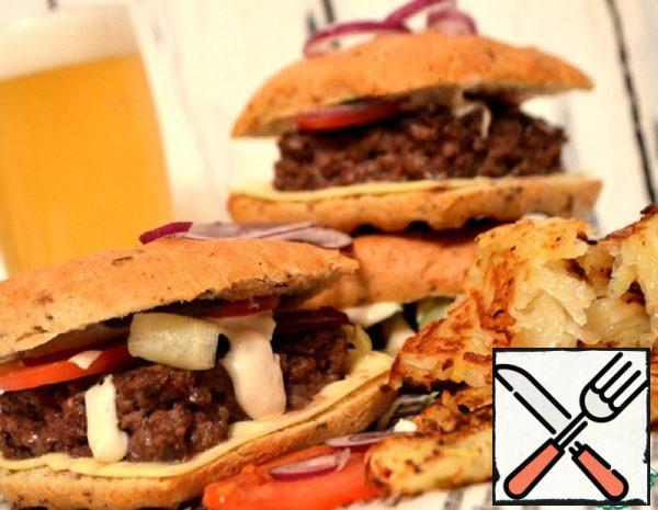 Burger with Potatoes Recipe