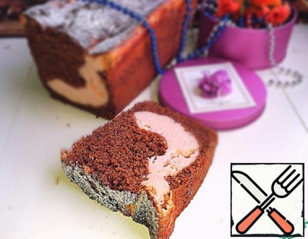 Chocolate Cake with Cheesecake Layer Recipe