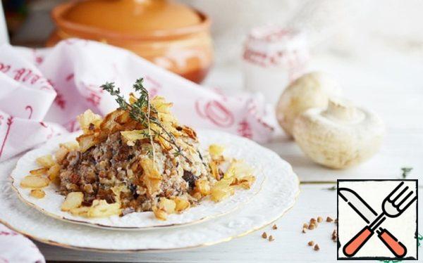 Buckwheat with Mushrooms and Golden Onions Recipe