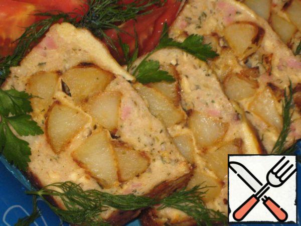 Chicken Loaf with Baked Potatoes Recipe