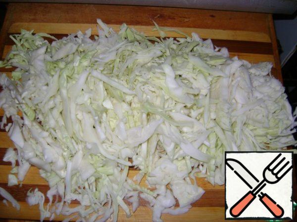 Chop the cabbage.