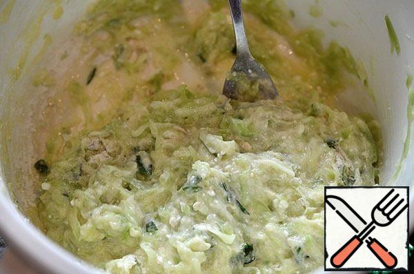 Add flour and mix well.
