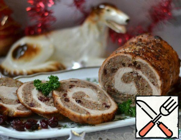 Meat Roll with Buckwheat "New Year" Recipe