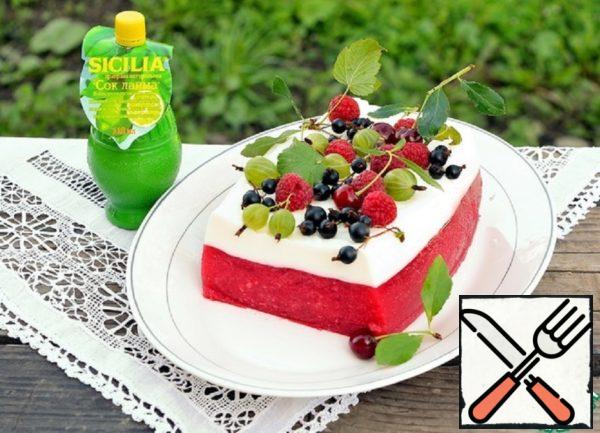 Two-Layer Terrine of Watermelon with Berries Recipe