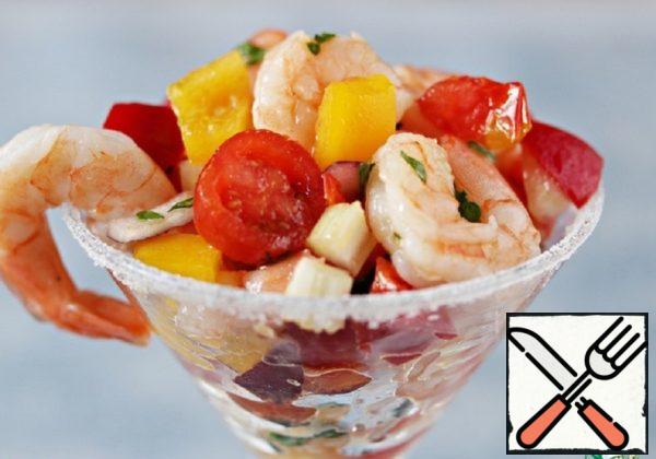 Salad with Shrimp and Vegetables Recipe