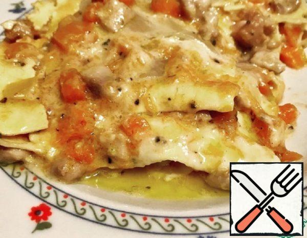 Lasagna with Pumpkin and Chicken Recipe