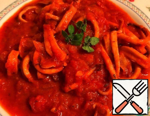 Squid in Tomato Sauce Recipe