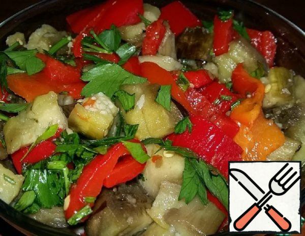 Pepper and Eggplant Salad Recipe