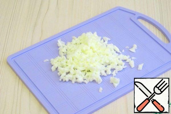 Grind the egg white into a coarse crumb.
