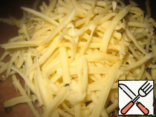 Grated cheese.