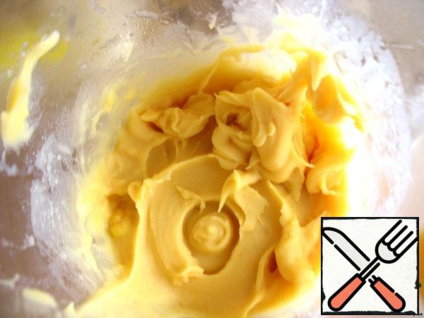 Whisk until soft with milk and butter.
