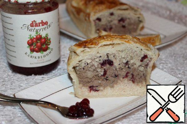 Chicken Terrine with Liver and Cranberry Sauce Recipe